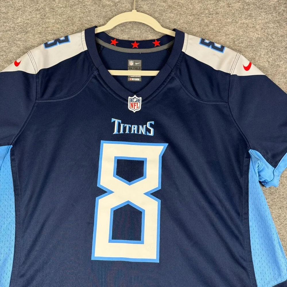 Nike Tennessee Titans Marcus Mariota Limited Jersey Stitched Blue Mens 2XL XXL